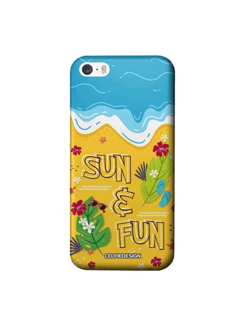 

CelfieDesign Yellow & Blue Sun And Fun Apple iPhone SE Back Cover