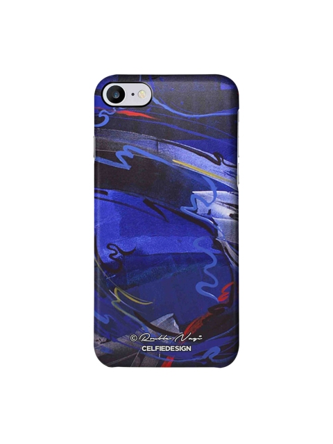 

CelfieDesign Blue & Black Happy Sky Rouble Nagi Quirky Sustainable Apple iPhone 7 Back Cover