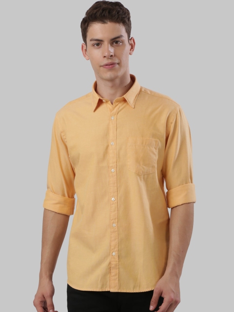 

Next Look Men Orange Regular Fit Solid Casual Shirt
