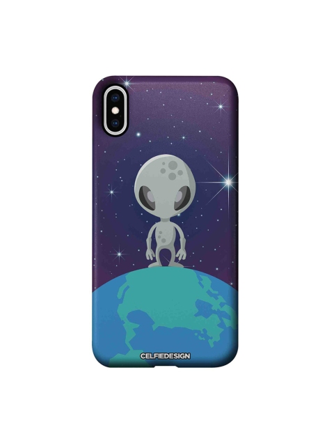 

CelfieDesign Multicolored Alien Apple iPhone XS Max Back Cover, Multi