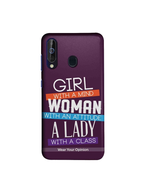 

CelfieDesign Purple Girl Woman Lady Samsung Galaxy A60 Back Cover