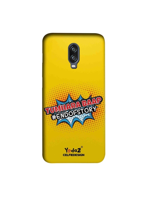 

CelfieDesign Yellow & Red Tumhara Baap End of Story Printed OnePlus 6T Sustainable Back Cover