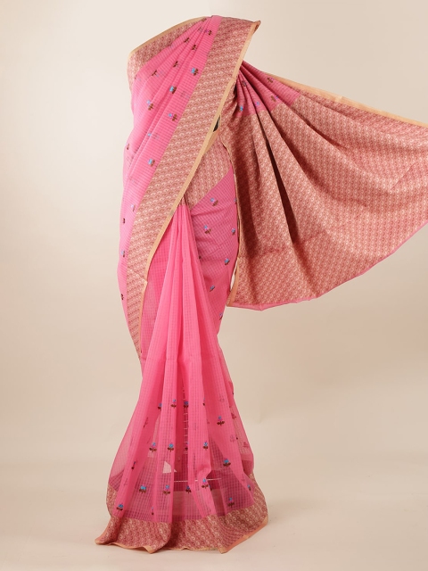 

Pothys Pink Embroidered Saree