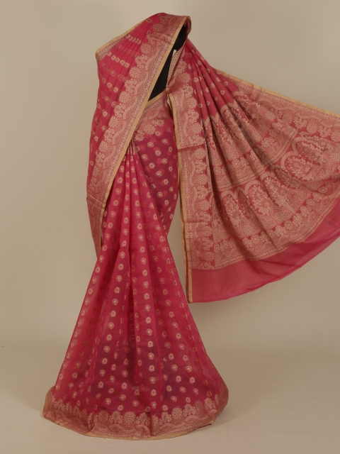 

Pothys Magenta Woven Design Saree