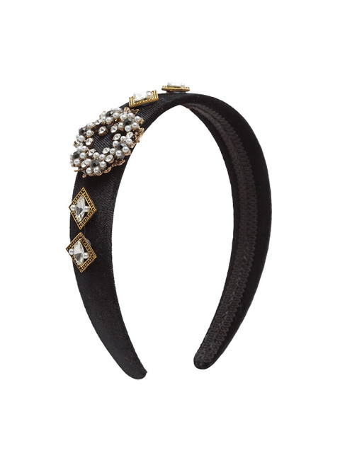 

Ferosh Black Embellished Hairband
