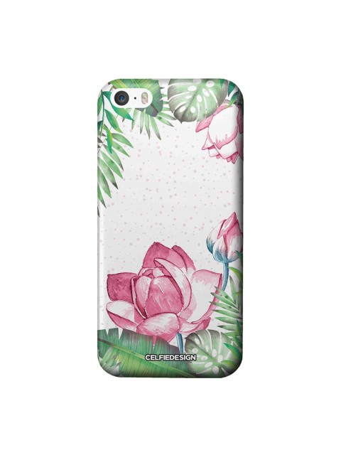 

CelfieDesign Unisex White Laotian Lotus Base 501 Apple iPhone SE Back Cover
