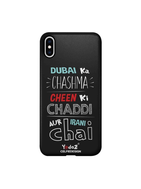 

CelfieDesign Black & White Dubai Ka Chashma Yedaz Sustainable Apple iPhone XS Max Back Cover