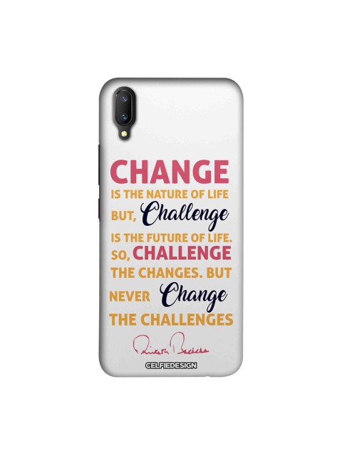 

CelfieDesign Multicoloured Challenge AB Quotes Vivo V11 Pro Back Cover, Multi