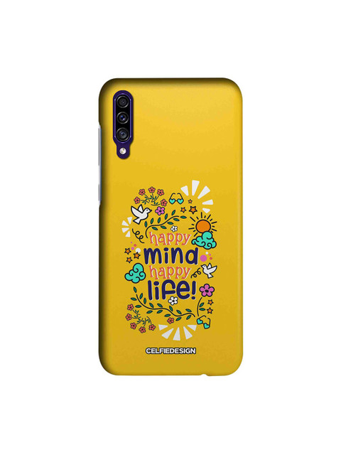 

CelfieDesign Happy Mind Happy Life Samsung Galaxy A30s Back Cover, Yellow
