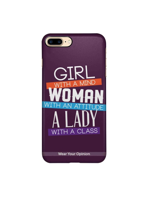 CelfieDesign Violet Girl Woman Lady Sustainable iPhone 8 plus Back Case
