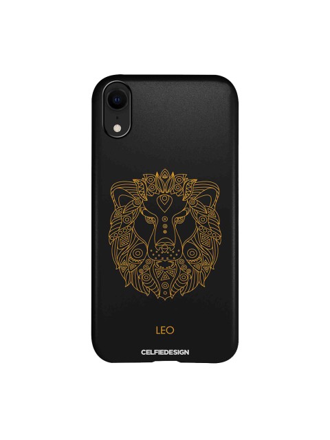 

CelfieDesign Black & Yellow Leo Zodiac Quirky Sustainable Apple iPhone XR Back Cover