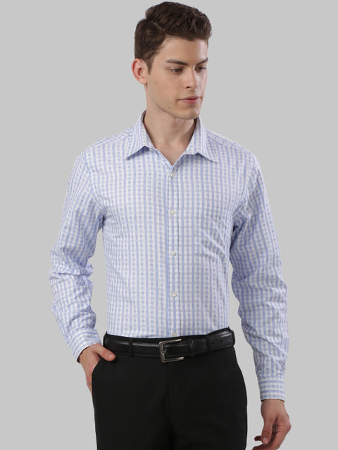 

Next Look Men Blue Regular Fit Checked Formal Shirt