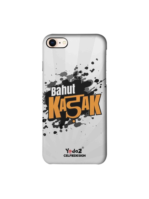 

CelfieDesign Black & Mustard Yellow Bahut Kadak Yedaz Printed Apple iPhone 8 Back Cover