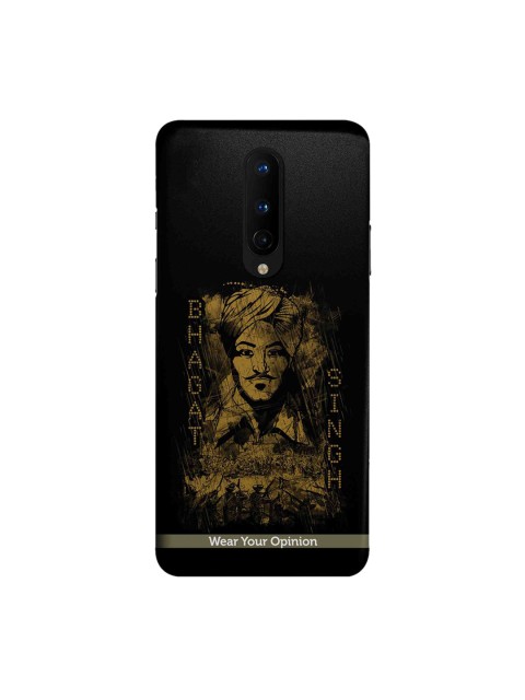 

CelfieDesign Unisex Black Wear Your Opinion Bhagat Singh OnePlus 8 Back