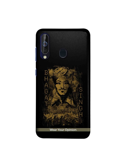 

CelfieDesign Black & Beige Bhagat Singh Portrait Samsung Galaxy M40 Sustainable Mobile Back Cover