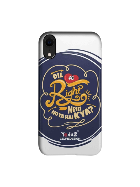 

CelfieDesign Multicoloured Dil Right Mein Hota Hai Kya Apple iPhone XR Back Cover, Multi