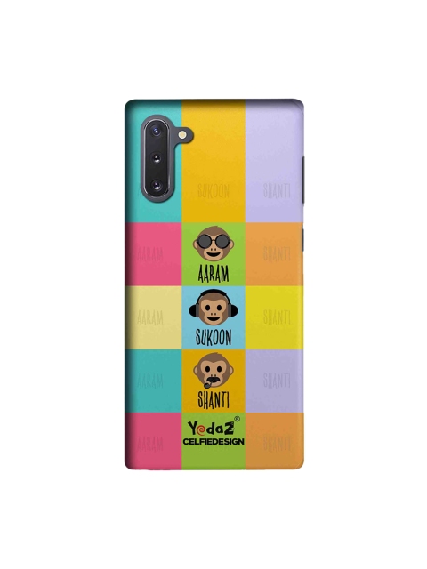 

CelfieDesign Multi-Coloured Aaram Sukoon Shanti Yedaz Printed Samsung Galaxy Note 10 Sustainable Back Cover