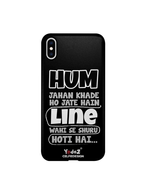 

CelfieDesign Black & White Hum Jahan Khade Ho Jate Printed iPhone XS Max Sustainable Back Cover