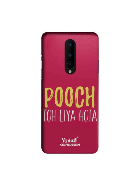 

CelfieDesign Pink & Yellow Pooch Toh Liya Hota OnePlus 8 Case