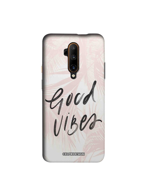 

CelfieDesign Pink & Grey Quirky Good Vibes OnePlus 7T Pro Back Cover