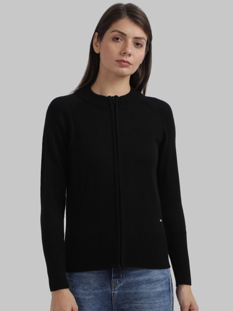 

Parx Women Black Solid Cardigan Sweater