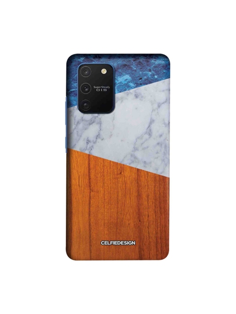 

CelfieDesign Brown & Blue Marble Wood Samsung Galaxy S10 Lite Back Cover
