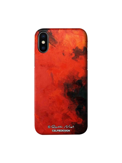 

Red on Me Apple iPhone XS Back Cover Rouble Nagi, Multi