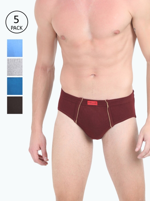

Genx Men Pack of 5 Assorted Briefs GUSTO IE Size- XL