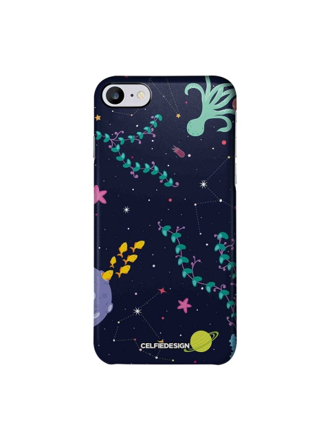 

CelfieDesign Black Space And Nature Aquarium Apple iPhone 7 Back Cover, Navy blue