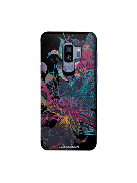 

CelfieDesign Neon Flowers Samsung Galaxy S9 Plus Back Cover, Black