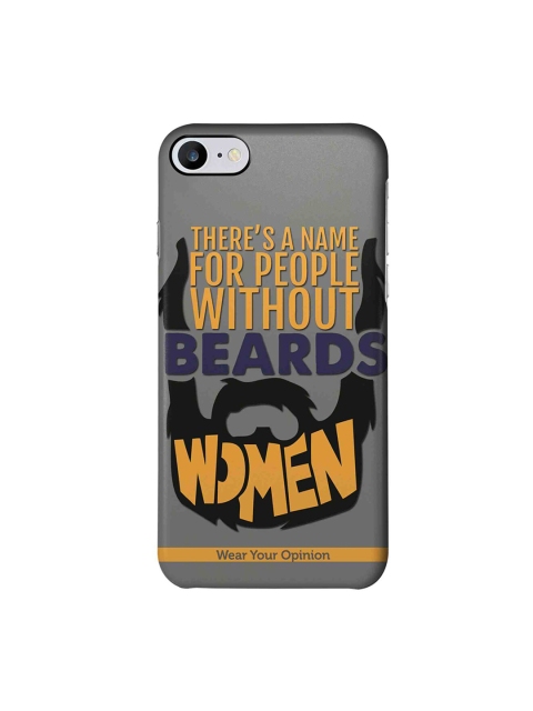 

CelfieDesign Grey & Orange Men With Beard Wear Your Opinion Quirky Sustainable Apple iPhone 7 Back Cover