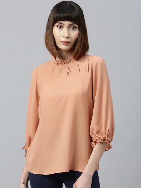 

Park Avenue Woman Peach Solid Top