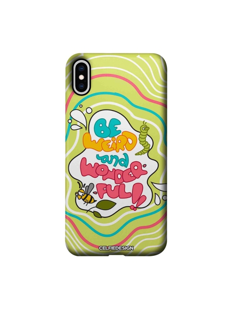

CelfieDesign Green & White Be Weird And Wonderful Apple iPhone XS Max Back Cover