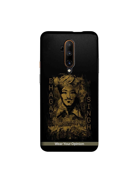 

CelfieDesign Black & Brown Bhagat Singh Series OnePlus 7T Pro Back Cover