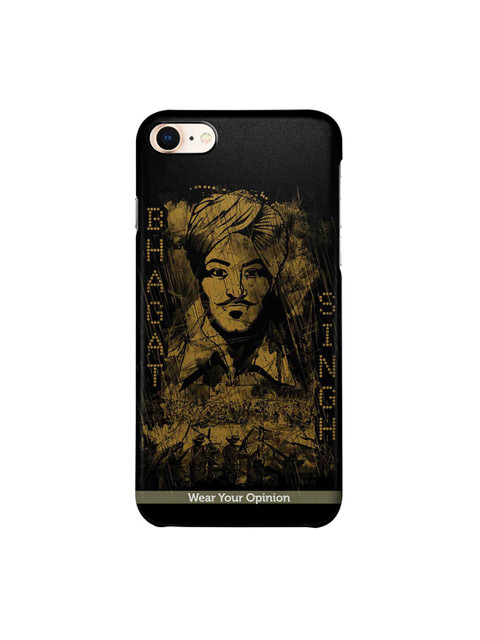 

CelfieDesign Black Bhagat Singh series Apple iPhone 8 Back Cover Wear Your Opinion