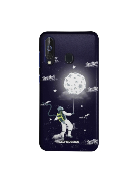 

CelfieDesign Navy blue & White Spaceman Signature Printed Samsung Galaxy M40 Sustainable Back Cover