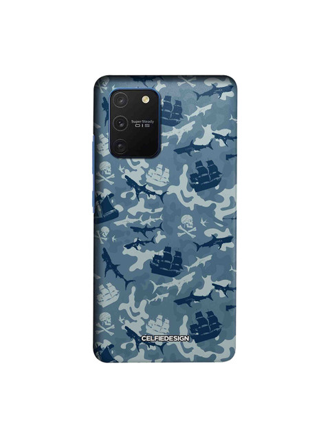 

CelfieDesign Blue Pirates Pattern Samsung Galaxy S10 Lite Back Cover Disney Character