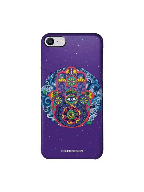 

CelfieDesign Unisex Purple Humsa Mandala Apple iPhone 7 Back Cover