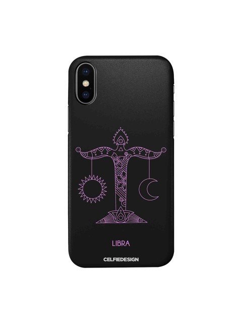 

CelfieDesign Black & Purple Libra Printed iPhone XS Sustainable Back Cover