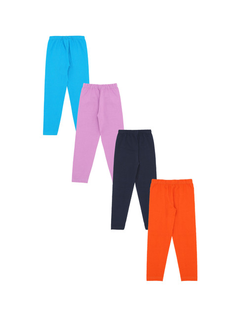 

RAINE AND JAINE Girls Pack of 4 Ankle-Length Leggings, Multi
