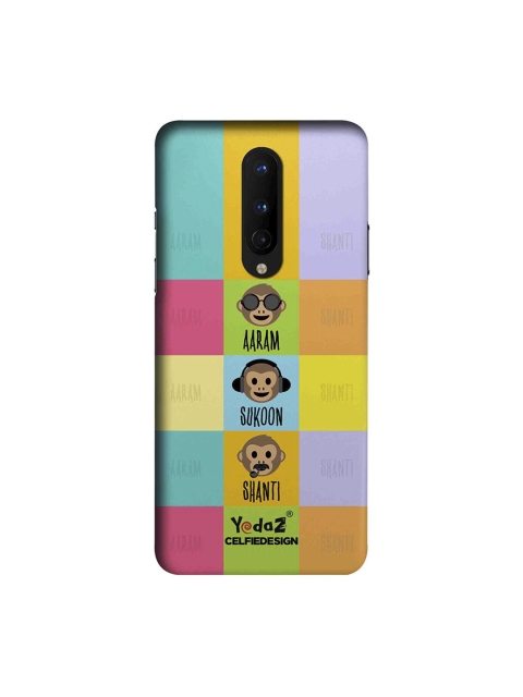 

CelfieDesign Multicoloured Aaram Sukoon Shanti OnePlus 8 Back Cover, Multi