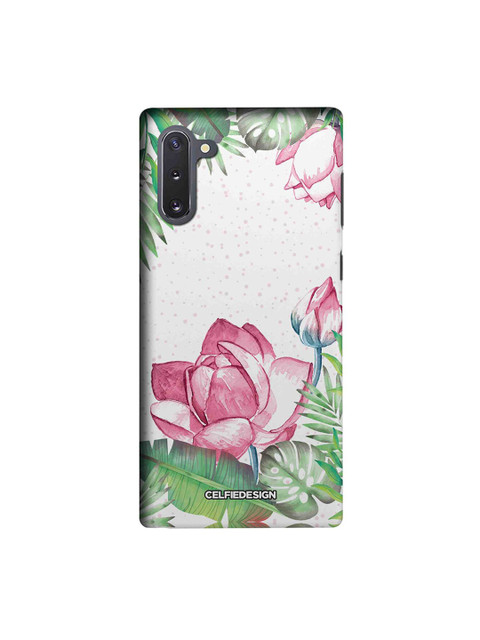 

CelfieDesign White & Pink Laotian Lotus Base 501 Printed Samsung Galaxy Note 10 Sustainable Back Cover
