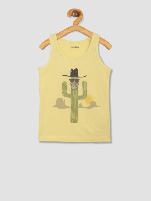

GAP Boys Yellow Graphic Muscle Tank