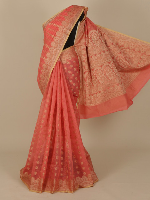 

Pothys Pink Woven Design Saree