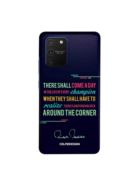 

CelfieDesign Navy Blue Champion AB Quotes Samsung Galaxy S10 Lite Back Cover