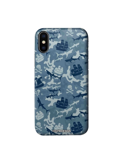 

CelfieDesign Blue Pirates Pattern Apple iPhone XS Sustainable Back Cover