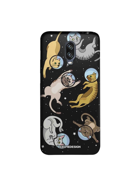 

CelfieDesign Black Cat In Space Printed OnePlus 6T Sustainable Back Case