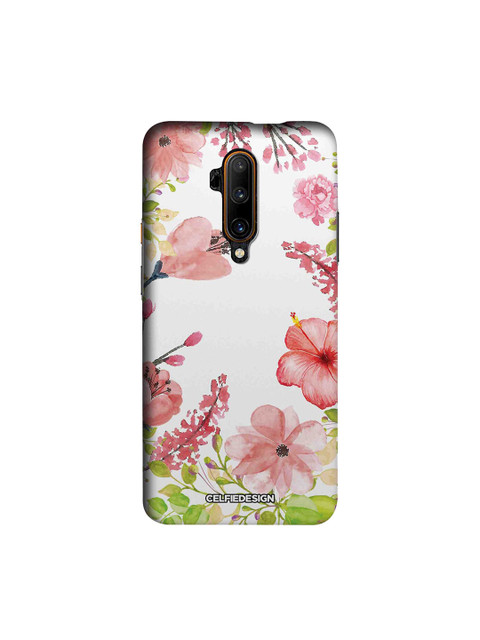 

CelfieDesign Off-White & Pink Aquarelle Gardens OnePlus 7T Pro Back Cover Base