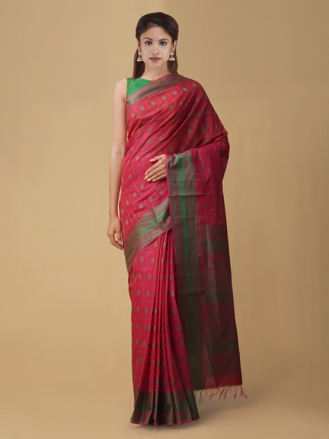 

Unnati Silks Pink Woven Design Mysore Silk Saree