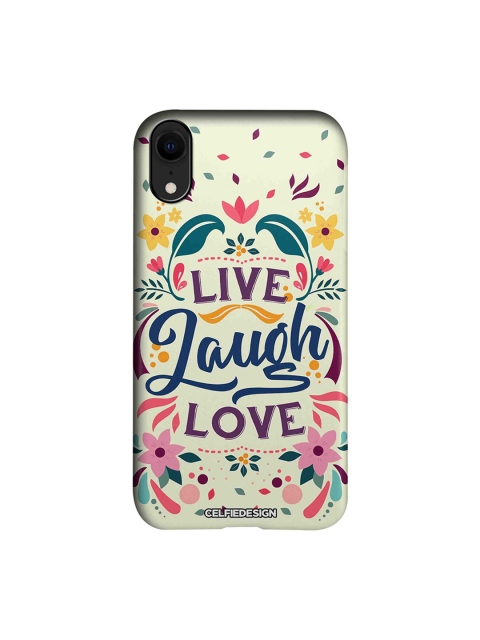 

CelfieDesign Off-White & Blue Live Laugh Love Apple iPhone XR Back Cover